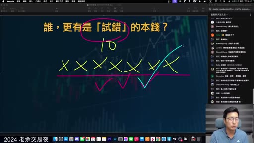 老師手繪一排叉叉最後一個勾，標題：誰更有試錯的本錢